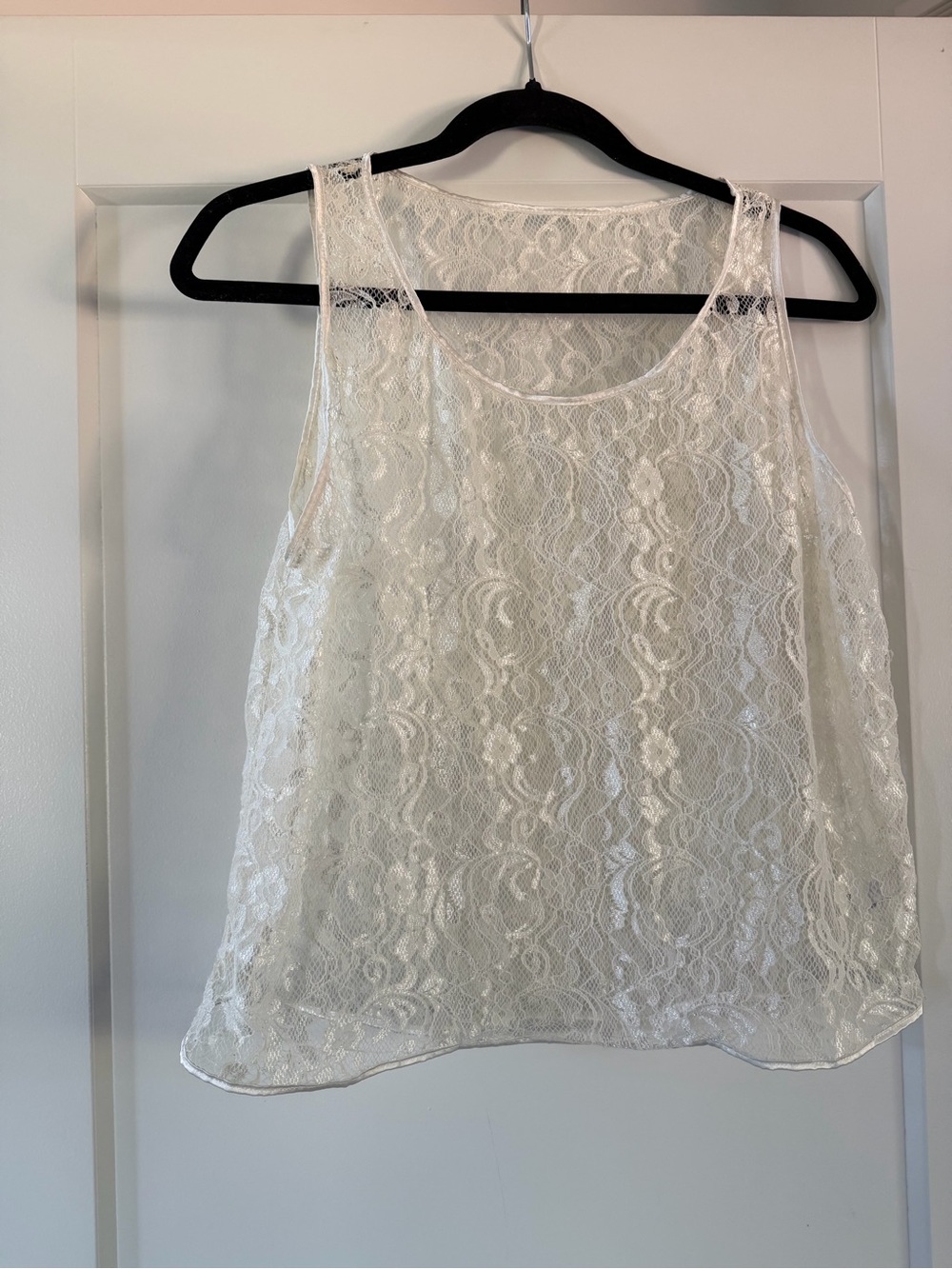American Apparel Lace Tank Top